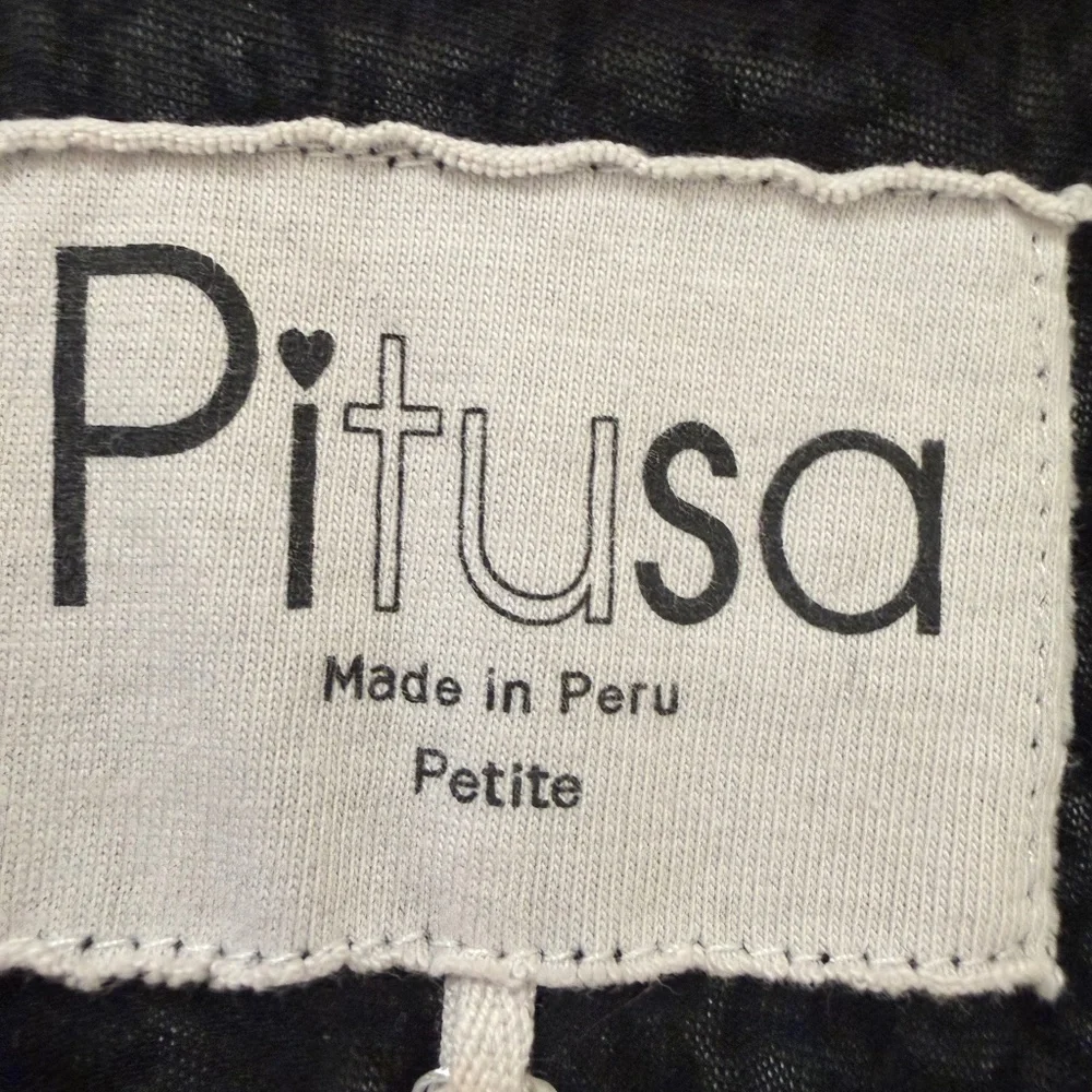 Pitusa Black Tassel Slit Maxi Dress XS/S Resort Beach Cover Up - Picture 6 of 8